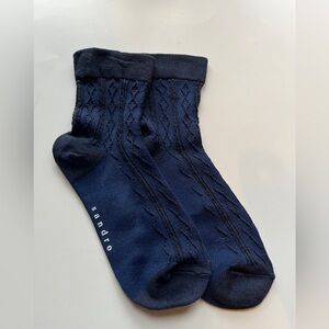 Sandro Navy Blue Women's Casual Socks